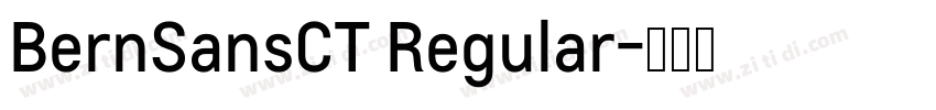 BernSansCT Regular字体转换